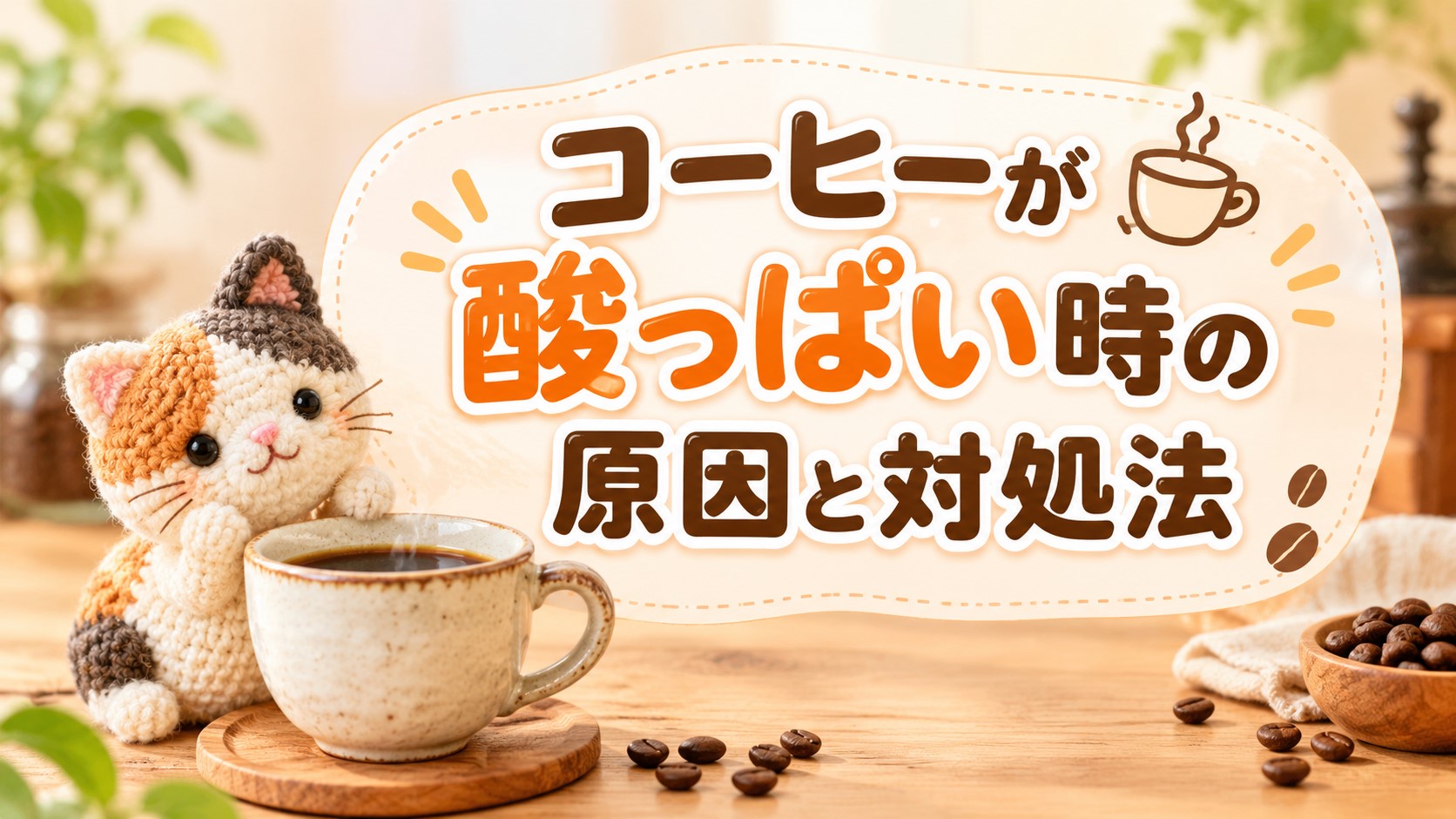 コーヒーが酸っぱい時の原因と対処法